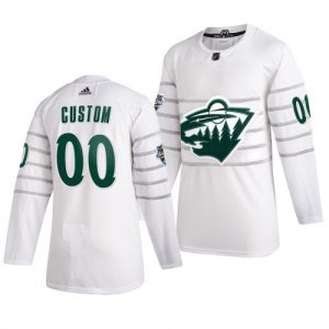 Män NHL Minnesota Wild Tröjor Skräddarsydda 2020 NHL All Star Game Hvid