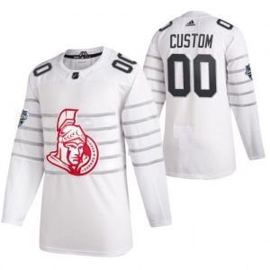 Män NHL Ottawa Senators Tröjor 00 Skräddarsydda Vit 2020 NHL All Star