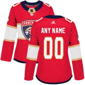 Dam NHL Florida Panthers Tröjor Skräddarsydda  Hemma Röd Authentic