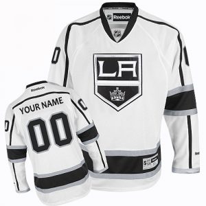 Barn NHL Los Angeles Kings Tröjor Skräddarsydda  Borta Vit Authentic